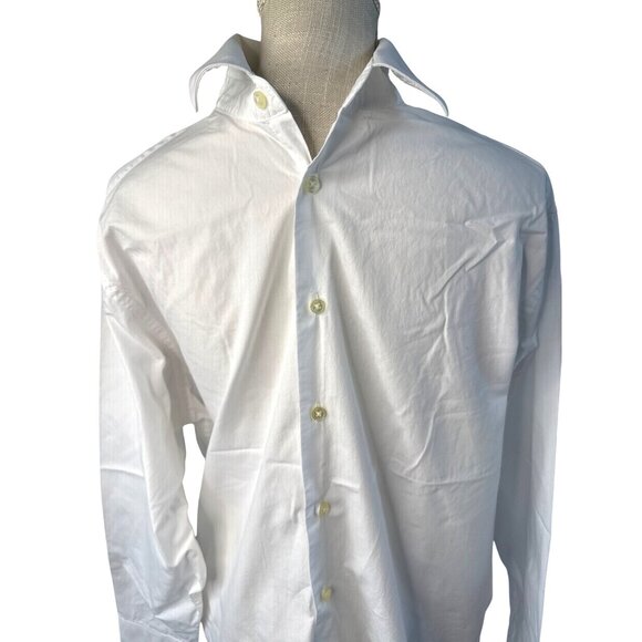Calvin Klein Mens White Button-Up Shirt Size 16 ½ - Picture 2 of 10